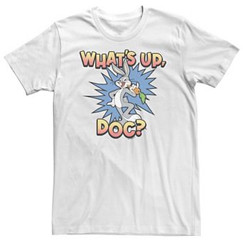 Big & Tall Looney Tunes Bugs Bunny Classic What's Up Doc Carrot Action Tee