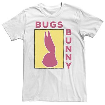 Big & Tall Looney Tunes Bugs Bunny Side Profile Silhouette Box Up Tee
