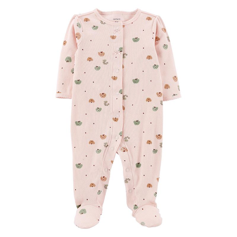 Baby Girl Carters Apple Print Thermal Sleep & Play, Infant Girls, Size: 3