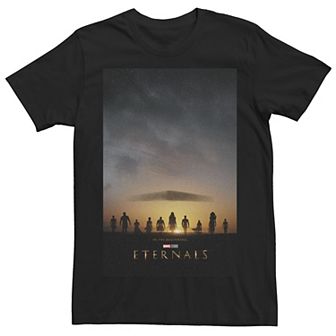 Big & Tall Marvel Eternals Group Sunset Poster Tee