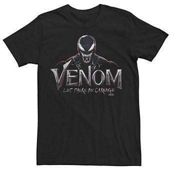 Big & Tall Marvel Venom: Let There Be Carnage Portrait Over Logo Tee