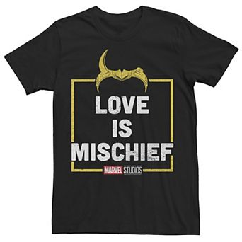 Big & Tall Marvel Loki "Love Is Mischief" Tee