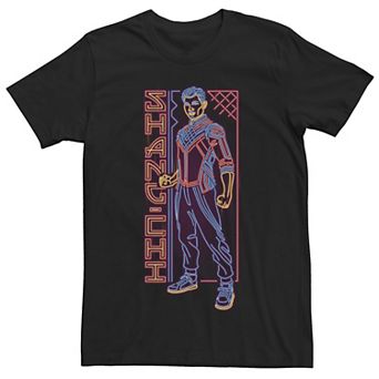 Big & Tall Marvel Shang-Chi Neon Poster Tee