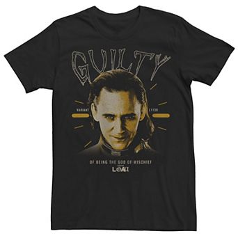 Big & Tall Marvel Loki Guilty Head Shot Tee