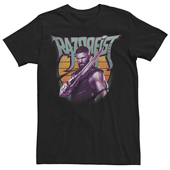 Big & Tall Marvel Shang-Chi Razorfist Sunset Logo Tee