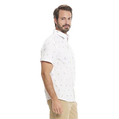 Men's Hurley Birds Stretch Poplin Button-Down Shirt