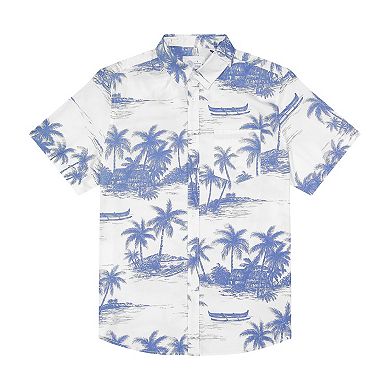 Men's Hurley Island Time Stretch Poplin Button-Down Shirt