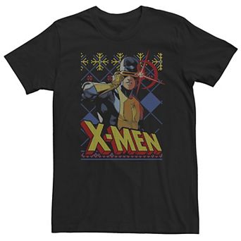 Big & Tall Marvel X-Men Cyclops Ugly Christmas Sweater Tee