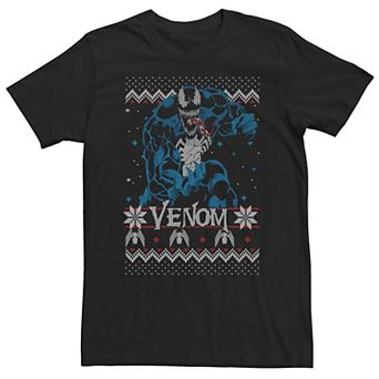 Big & Tall Marvel Venom Ugly Christmas Sweater Tee