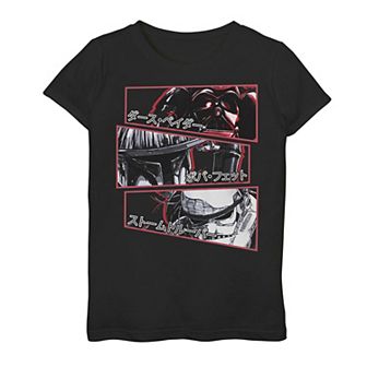 Girls 7-16 Star Wars Visions Stacked Panel Poster Graphic Tee