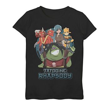 Girls 7-16 Star Wars Visions Tatooine Rhapsody Poster Graphic Tee