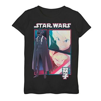 Girls 7-16 Star Wars Visions Twins Comic Poster Graphic Tee