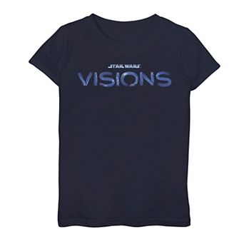 Girls 7-16 Star Wars Visions Title Logo Graphic Tee
