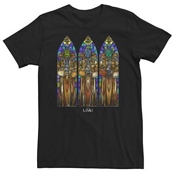 Big & Tall Marvel Loki Protect And Preserve Stained Glass Tee