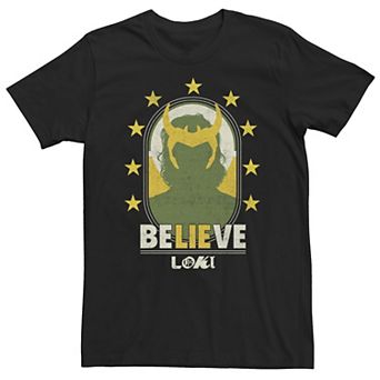Big & Tall Marvel Loki "Believe" Tee