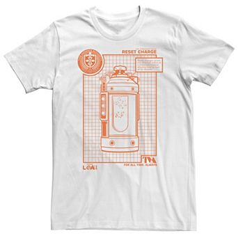 Big & Tall Marvel Loki Reset Charge Poster Tee