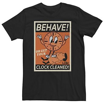 Big & Tall Marvel Loki Miss Minutes "Behave!" Tee