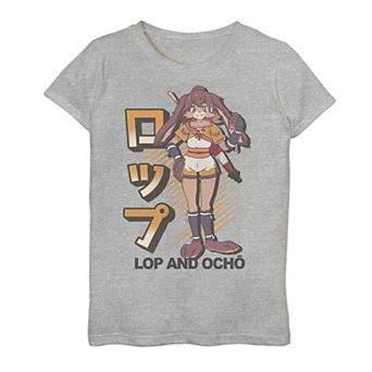 Girls 7-16 Star Wars Visions Lop And Ocho Kanji Poster Graphic Tee