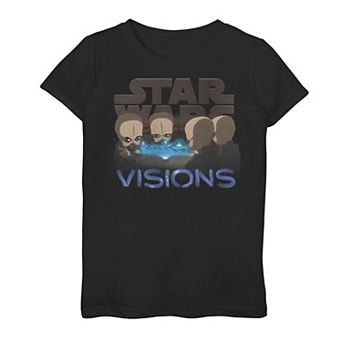 Girls 7-16 Star Wars Visions Cantina Character Poster Graphic Tee