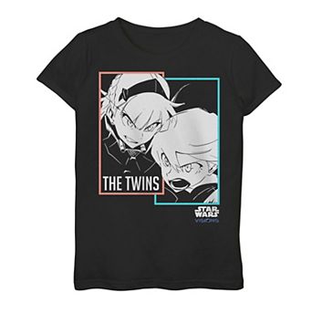 Girls 7-16 Star Wars Visions The Twins Box Up Graphic Tee