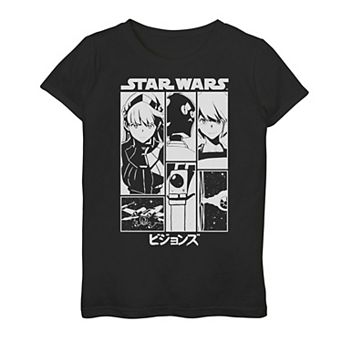 Girls 7-16 Star Wars Visions Simple Panel Poster Graphic Tee