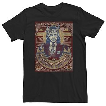 Big & Tall Marvel Loki Glorious Purpose Tee