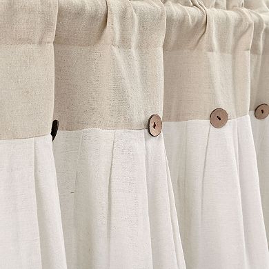 Lush Decor Linen Button Valance