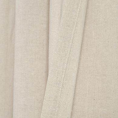 Lush Decor Faux Linen Grommet Window Curtain Set