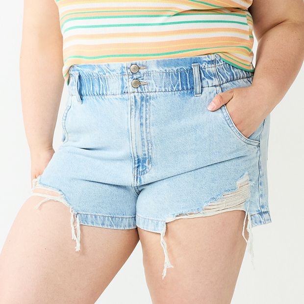 Kohls jean discount shorts womens