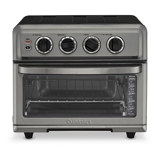 Cuisinart Air Fryer Toaster Oven with Grill - Black Stainless - TOA-70BKS: 1800W, 3-Year Warranty, Dishwasher-Safe Parts