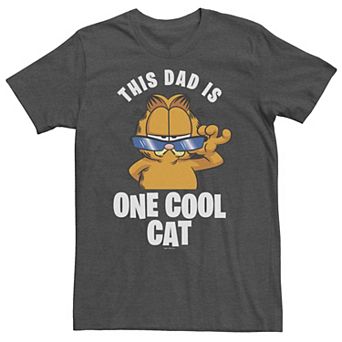Big & Tall Garfield Father's Day "This Dad Is One Cool Cat" Shades Tee