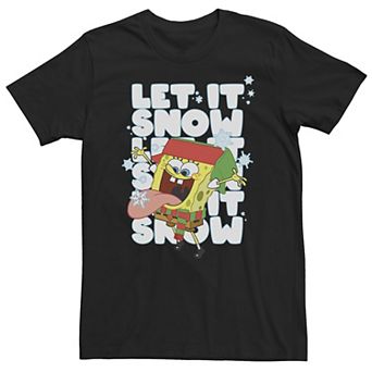 Big & Tall Nickelodeon SpongeBob SquarePants "Let It Snow" Tee