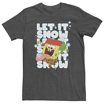 Big & Tall Nickelodeon SpongeBob SquarePants "Let It Snow" Tee
