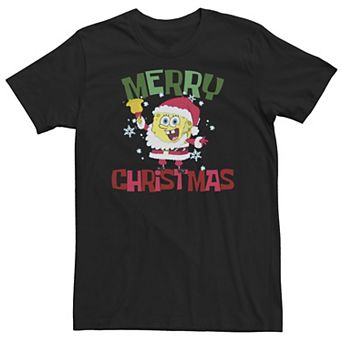 Big & Tall Nickelodeon SpongeBob SquarePants Santa Outfit "Merry Christmas" Tee