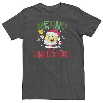 Big & Tall Nickelodeon SpongeBob SquarePants Santa Outfit "Merry Christmas" Tee
