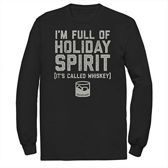 Big & Tall Holiday Spirit Whiskey Tee