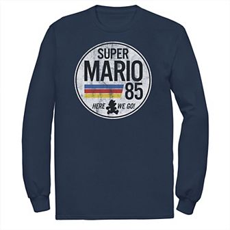Big & Tall Super Mario Retro Distressed Logo Tee