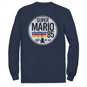Big & Tall Super Mario Retro Distressed Logo Tee