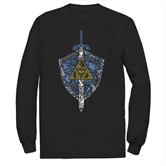 Big & Tall Nintendo The Legend Of Zelda Stained Glass Weapon Tee
