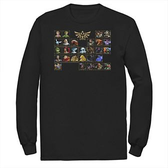 Big & Tall The Legend Of Zelda Character Selection Screen Tee