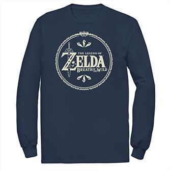 Big & Tall Nintendo The Legend Of Zelda Breath Of The Wild Yellow Crest Tee