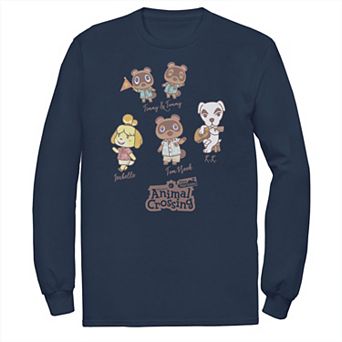 Big & Tall Nintendo Animal Crossing New Horizons Group Shot Names Tee