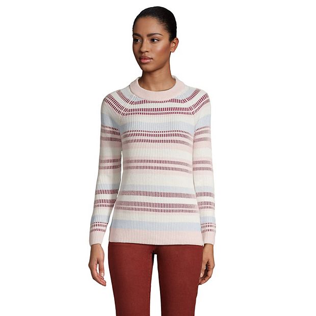 Lands end shaker sweater sale