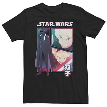 Big & Tall Star Wars: Visions Twins Comic Poster Tee