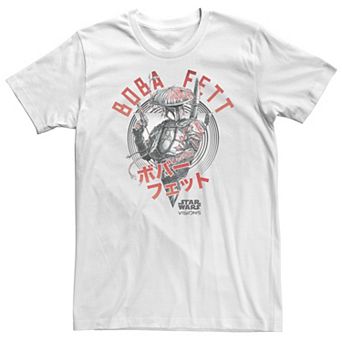 Big & Tall Star Wars: Visions Boba Fett Kanji Poster Tee