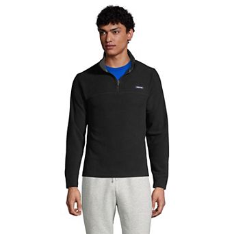 Big & Tall Lands' End Logo Fleece Quarter-Zip Pullover