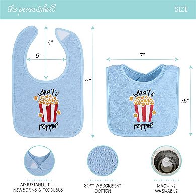 The Peanutshell 8-Pack Sayings Terry Bibs