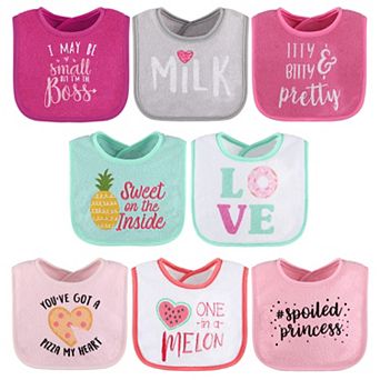 The Peanutshell 8-Pack Sayings Terry Bibs