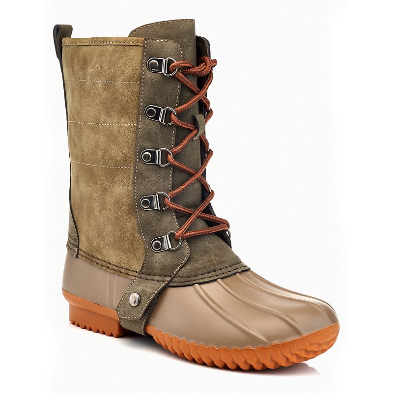 B778GREENGREEN Henry Ferrera B778 Womens Winter Boots, Green sku B778GREENGREEN