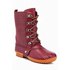 Red boots at on sale kohls